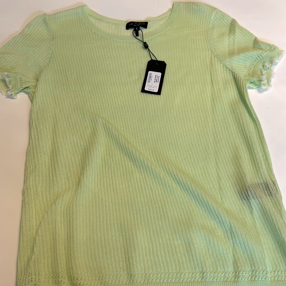 Rag & Bone light green breanne tee L